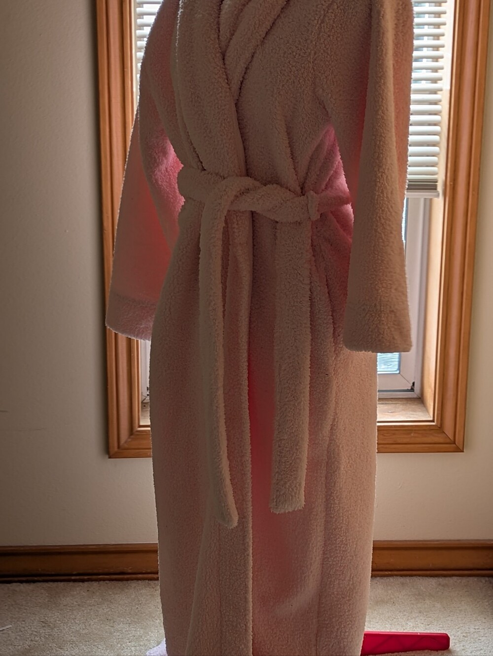 Plush Light Pink Medium Robe